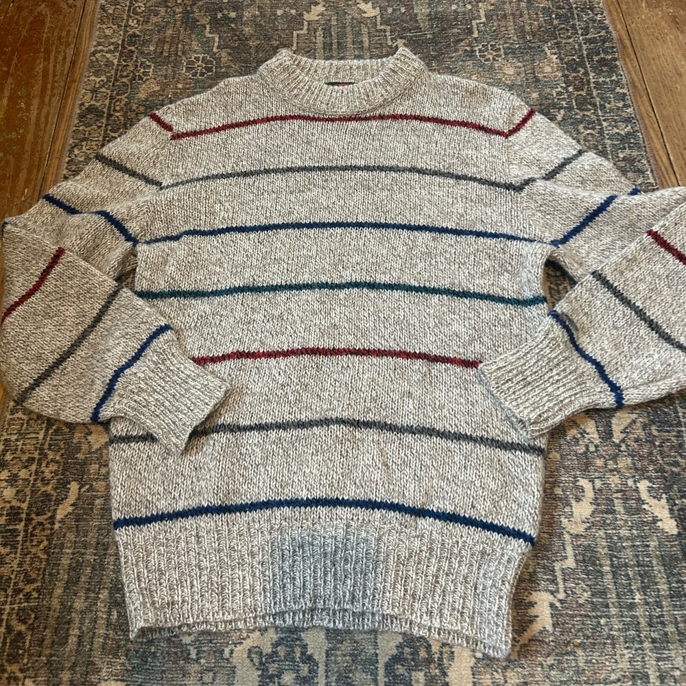 Vintage Striped Knit Sweater Women’s Medium